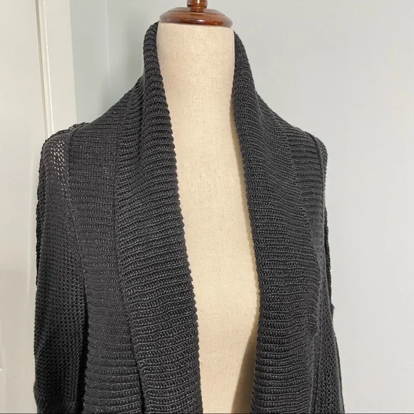 TSE Black 100% Linen Open Cardigan Shrug  size S NWT - Picture 13 of 17
